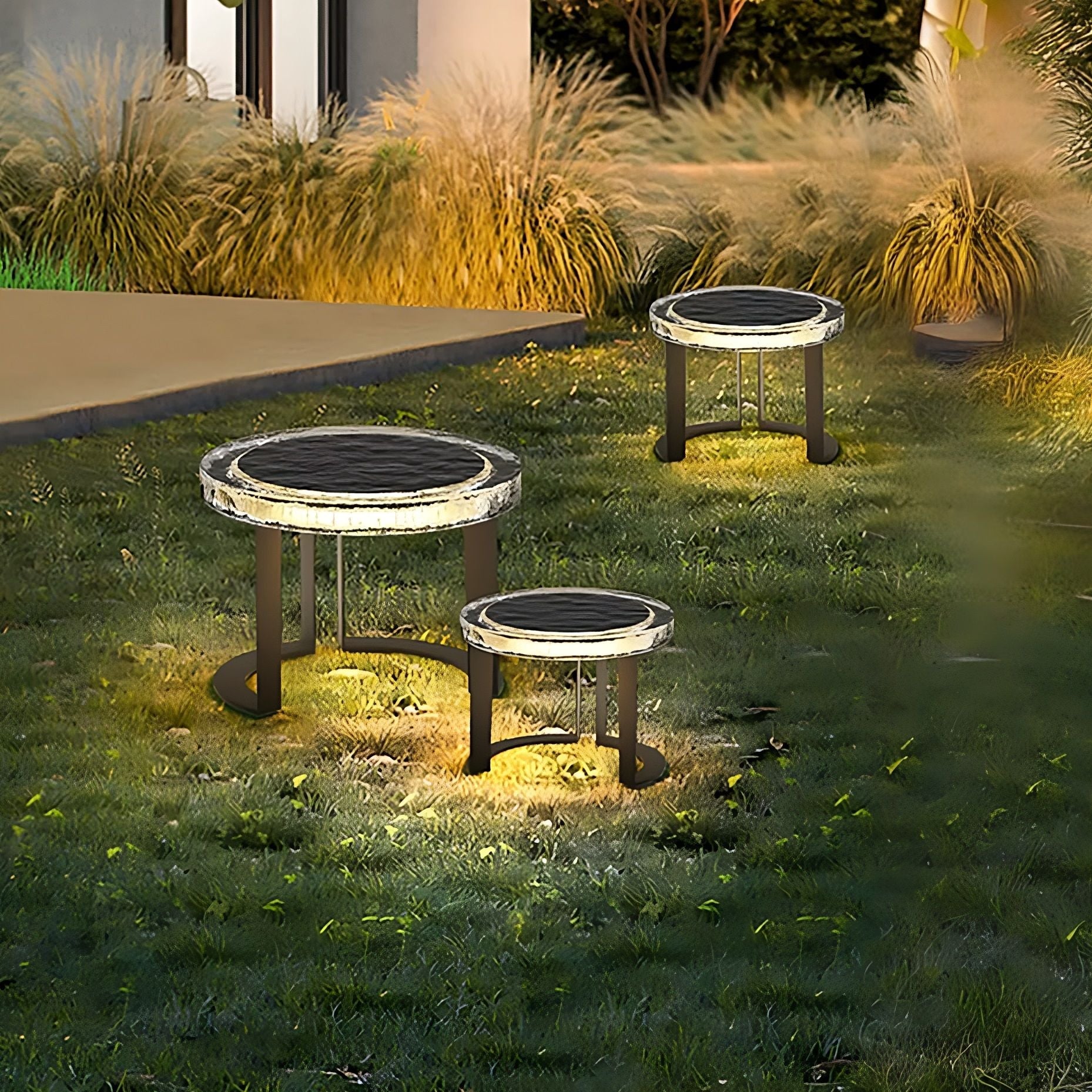 OUTDOOR SOLAR POWER LED GARDEN TABLE-1