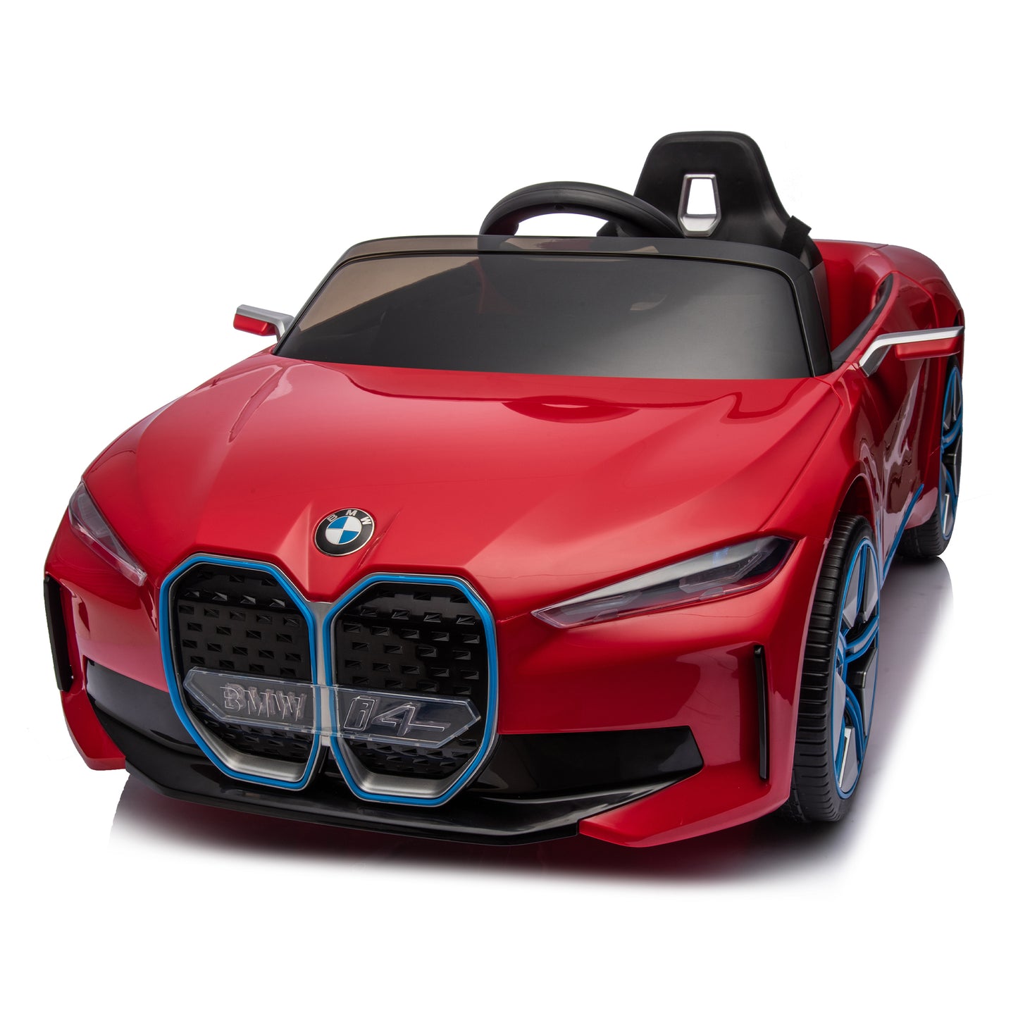 Licensed BMW I4,12v Kids ride on car 2.4G W/Parents Remote Control,electric car for kids,Three speed adjustable,Power display, USB,MP3 ,Bluetooth,LED light,Two-point safety belt,story