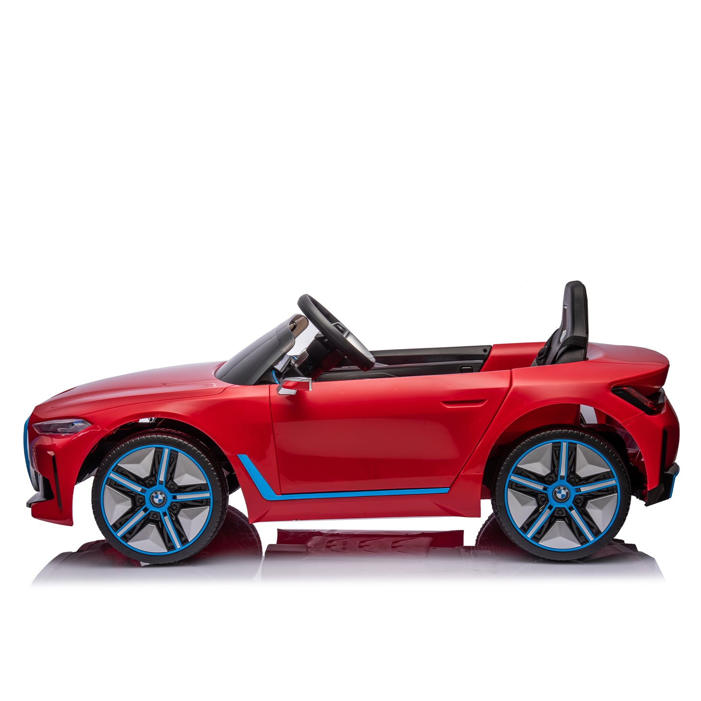 Licensed BMW I4,12v Kids ride on car 2.4G W/Parents Remote Control,electric car for kids,Three speed adjustable,Power display, USB,MP3 ,Bluetooth,LED light,Two-point safety belt,story