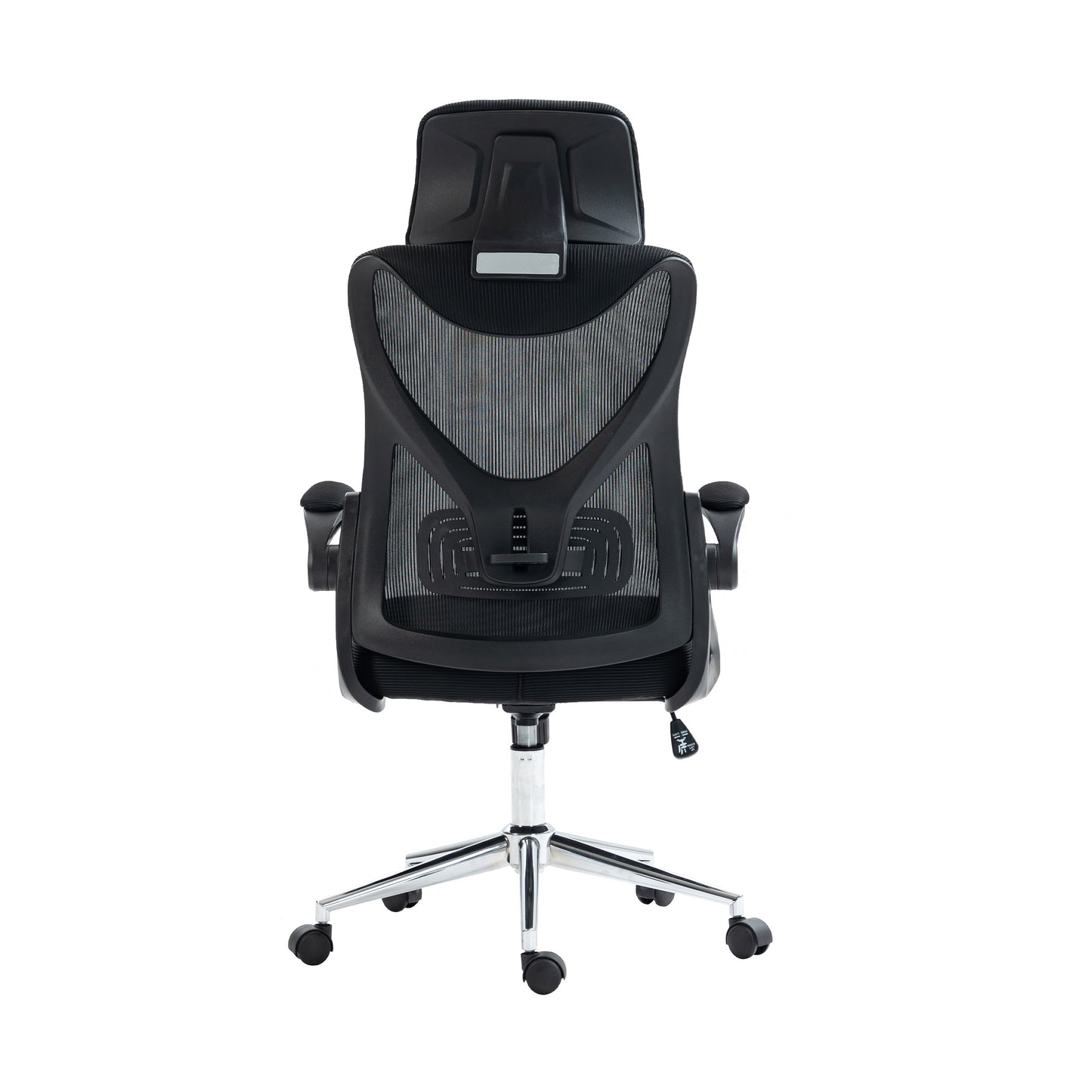 Techni Mobili Essential Ergonomic Office Chair with Headrest & Lumbar Support, Black