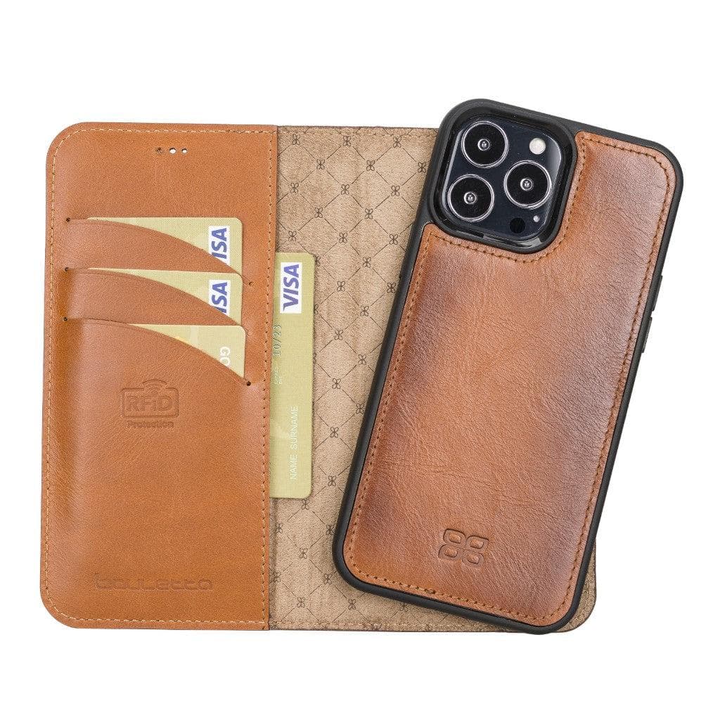Apple iPhone 13 Series Detachable Leather Wallet Case - MW-1