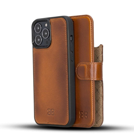 Apple iPhone 13 Series Detachable Leather Wallet Case - MW-0