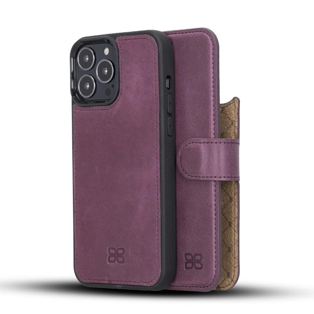 Apple iPhone 13 Series Detachable Leather Wallet Case - MW-6