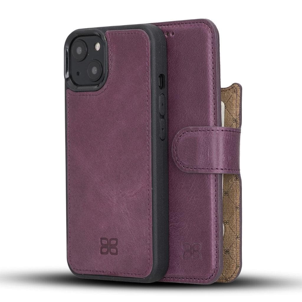 Apple iPhone 13 Series Detachable Leather Wallet Case - MW-18