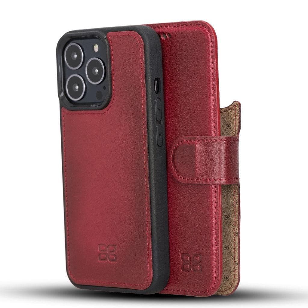 Apple iPhone 13 Series Detachable Leather Wallet Case - MW-24