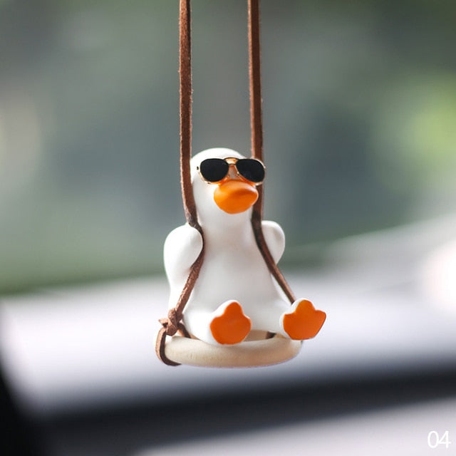 car-pendant-cute-swinging-duck