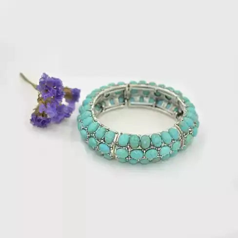 Blue Bella The Turquoise Sophistication Stretch Bracelet