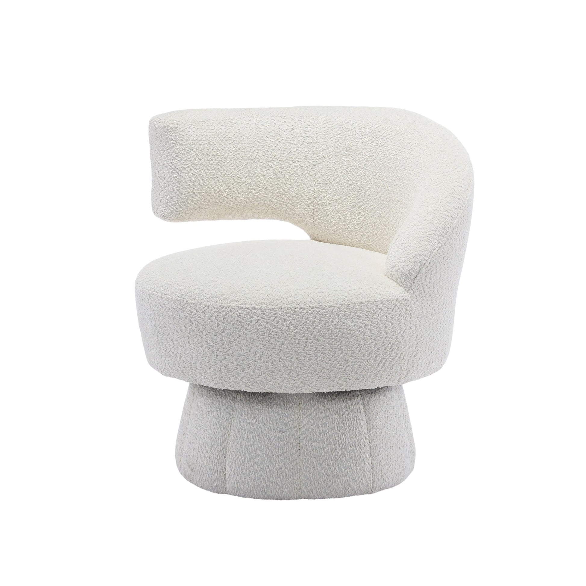 360 Degree Swivel Cuddle Barrel Accent Chair-0