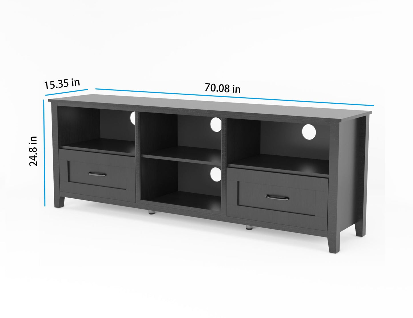 Black TV Stand for Living Room and Bedroom-8