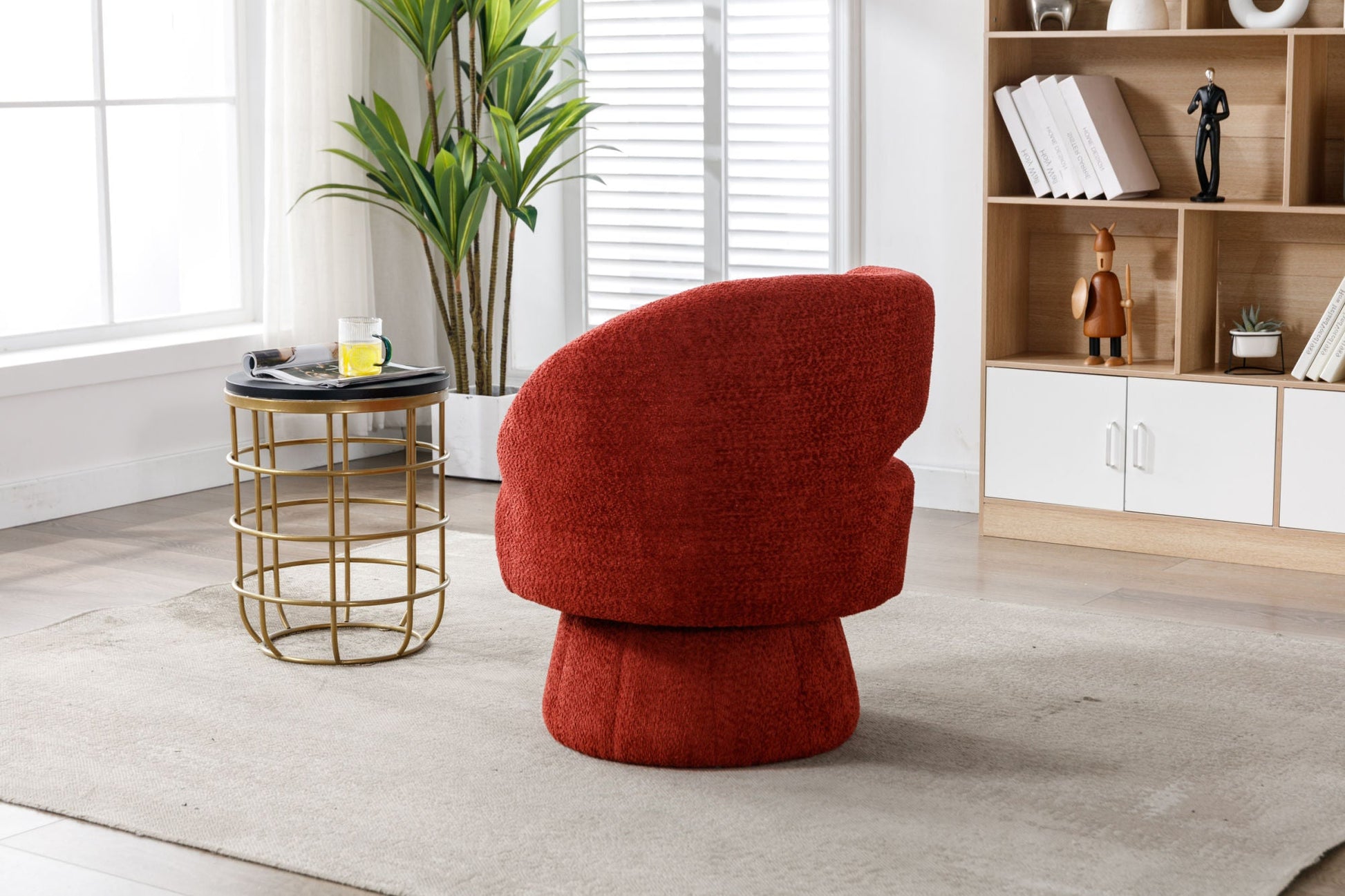 360 Degree Swivel Cuddle Barrel Accent Chairs-7