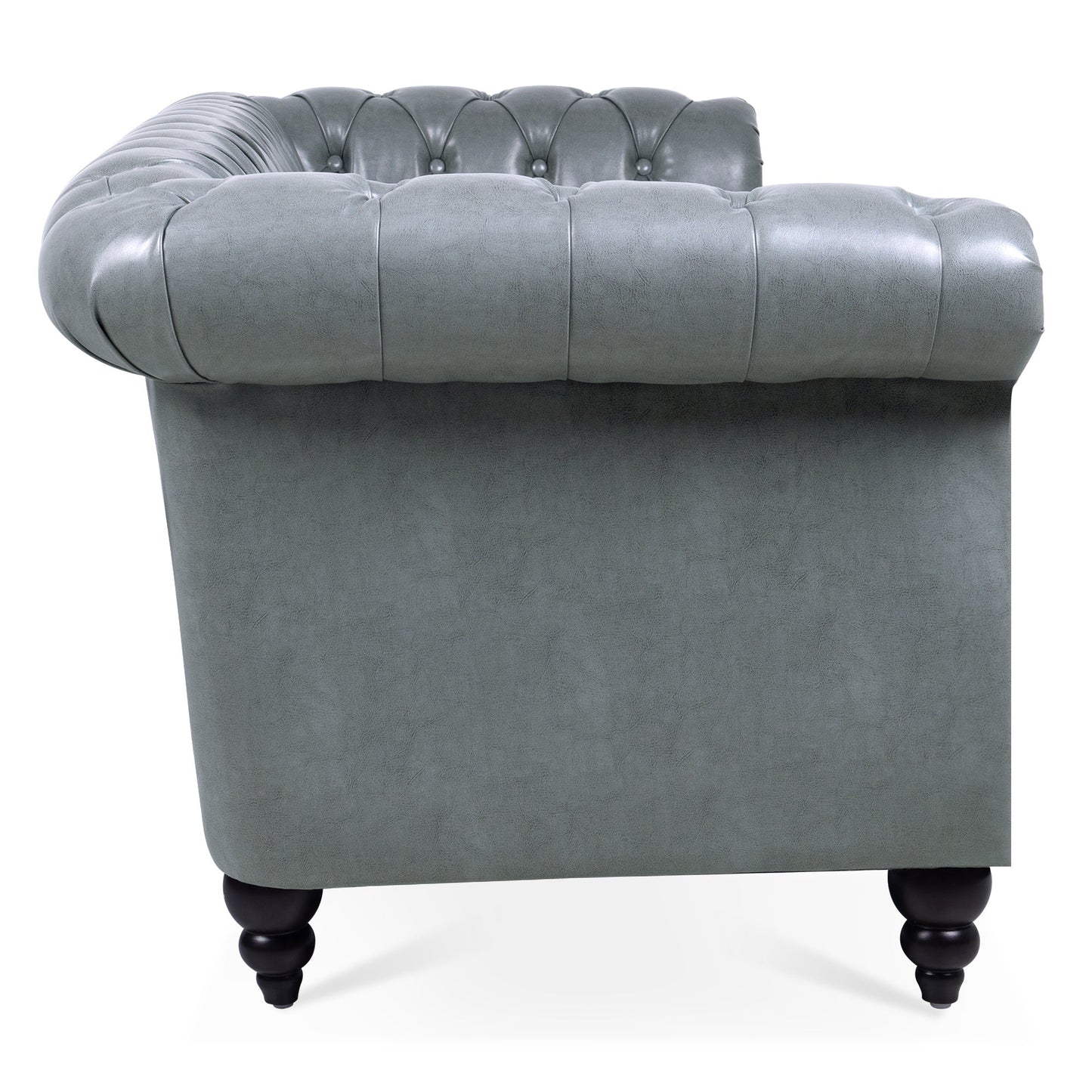 Rolled Arm Chesterfield 3 Seater Sofa-10