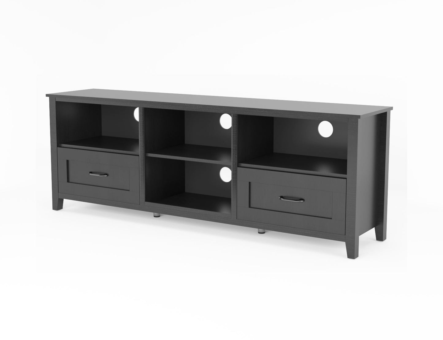 Black TV Stand for Living Room and Bedroom-0