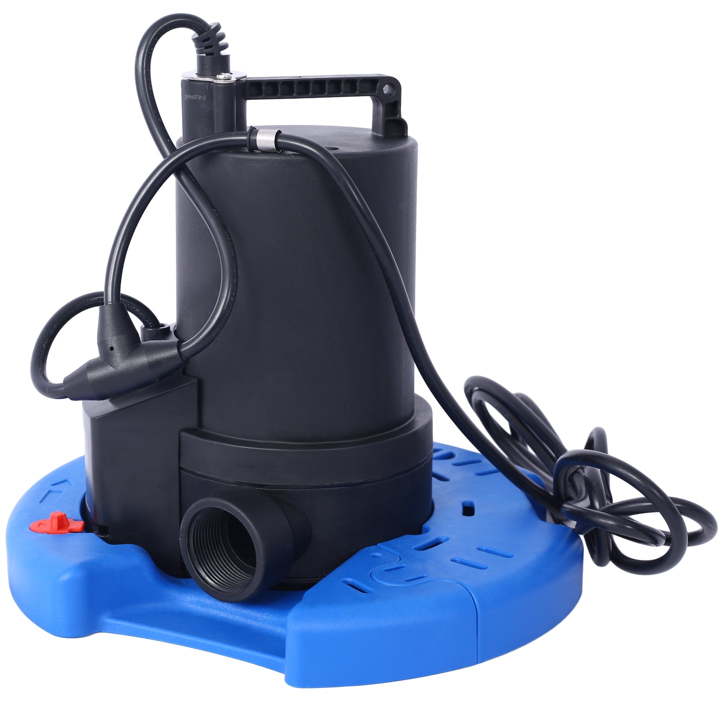 1/4 HP Automatic Swimming Pool Cover Pump 120 V Submersible with 3/4 Check Valve Adapter1850 GPH Water Removal for Pool, Hot Tubs, Rooftops, Water Beds and more
