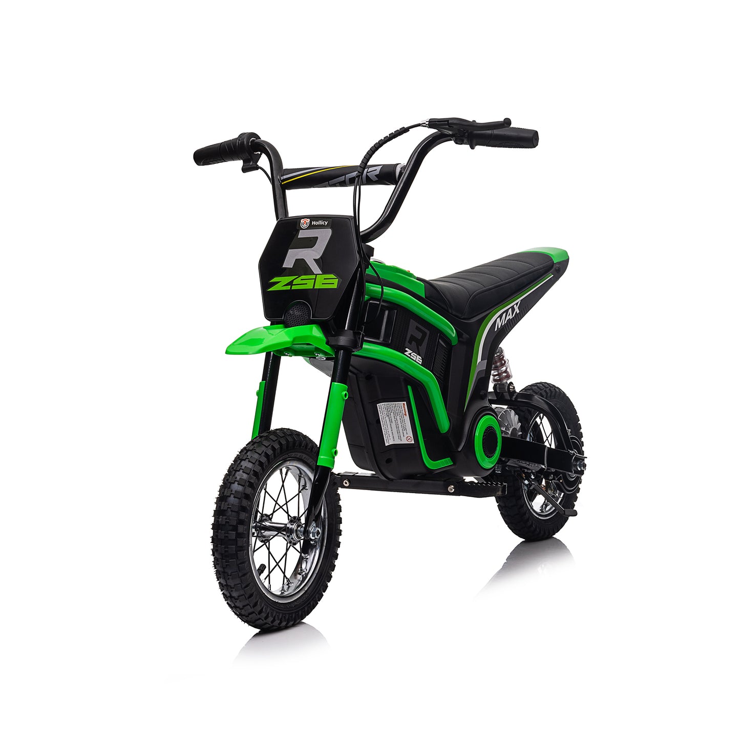 Kids Ride On 24V Electric Toy Motocross Motorcycle Dirt Bike-XXL large,age8-12 Speeds up to 14.29MPH,Dual Suspension, Hand-Operated Dual Brakes, Twist Grip Throttle, Authentic Motocross Bike Geometry