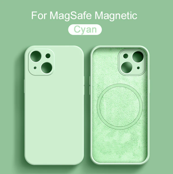 Magnetic Liquid Silicone Case For iPhones