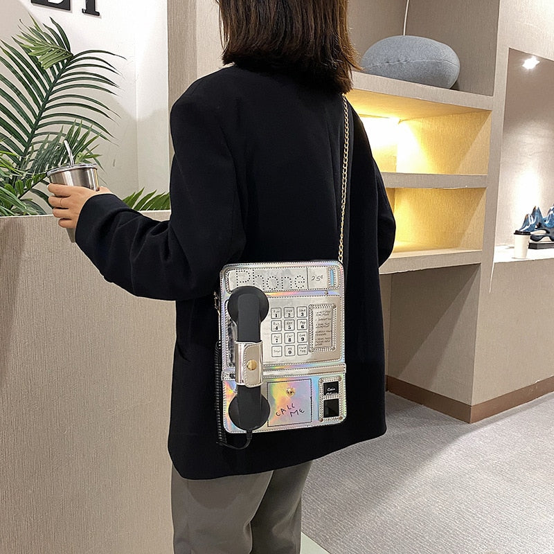 Telephone Shape Shoulder Bag