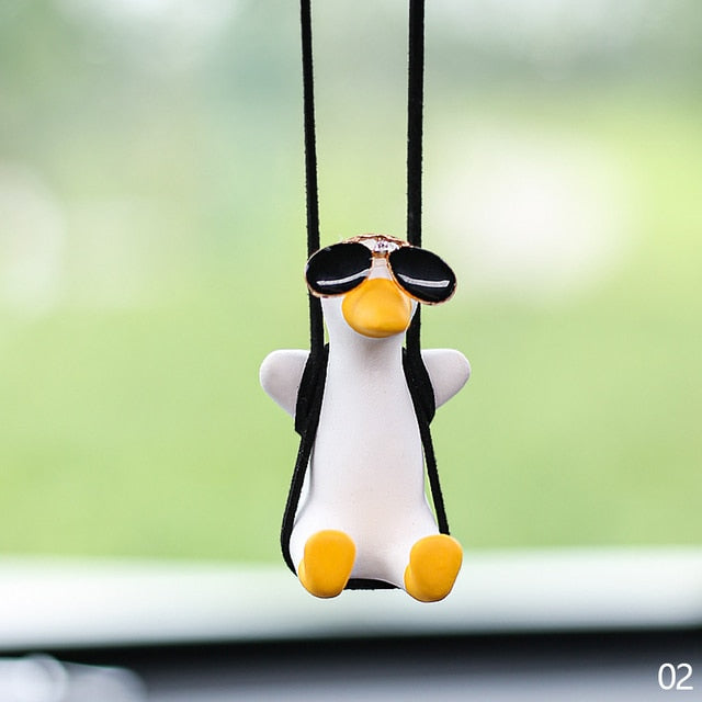 car-pendant-cute-swinging-duck