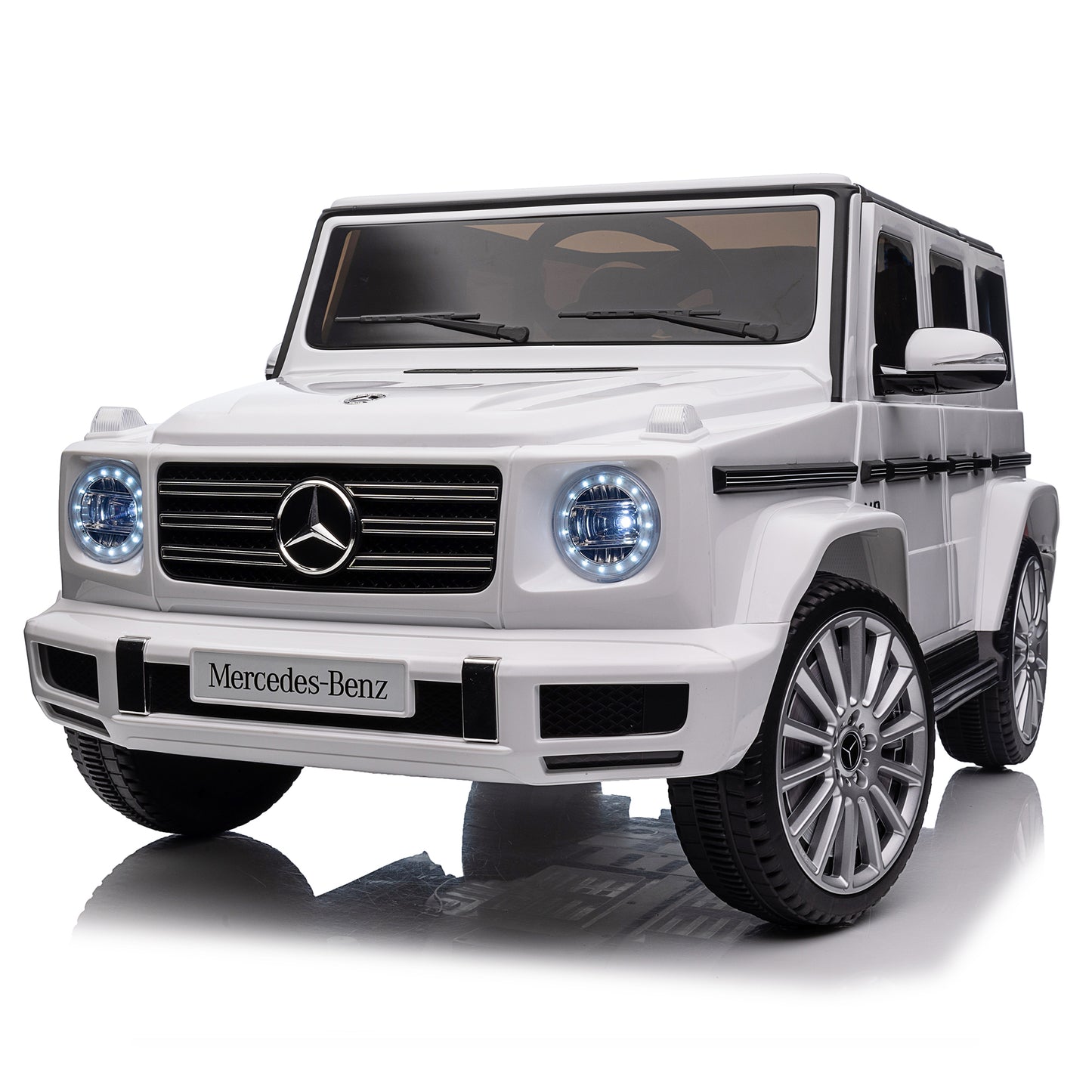 Licensed Mercedes-Benz G500,24V Kids ride on toy 2.4G W/Parents Remote Control,electric car for kids,Three speed adjustable,Power display, USB,MP3 ,Bluetooth,LED light,Three-point safety belt