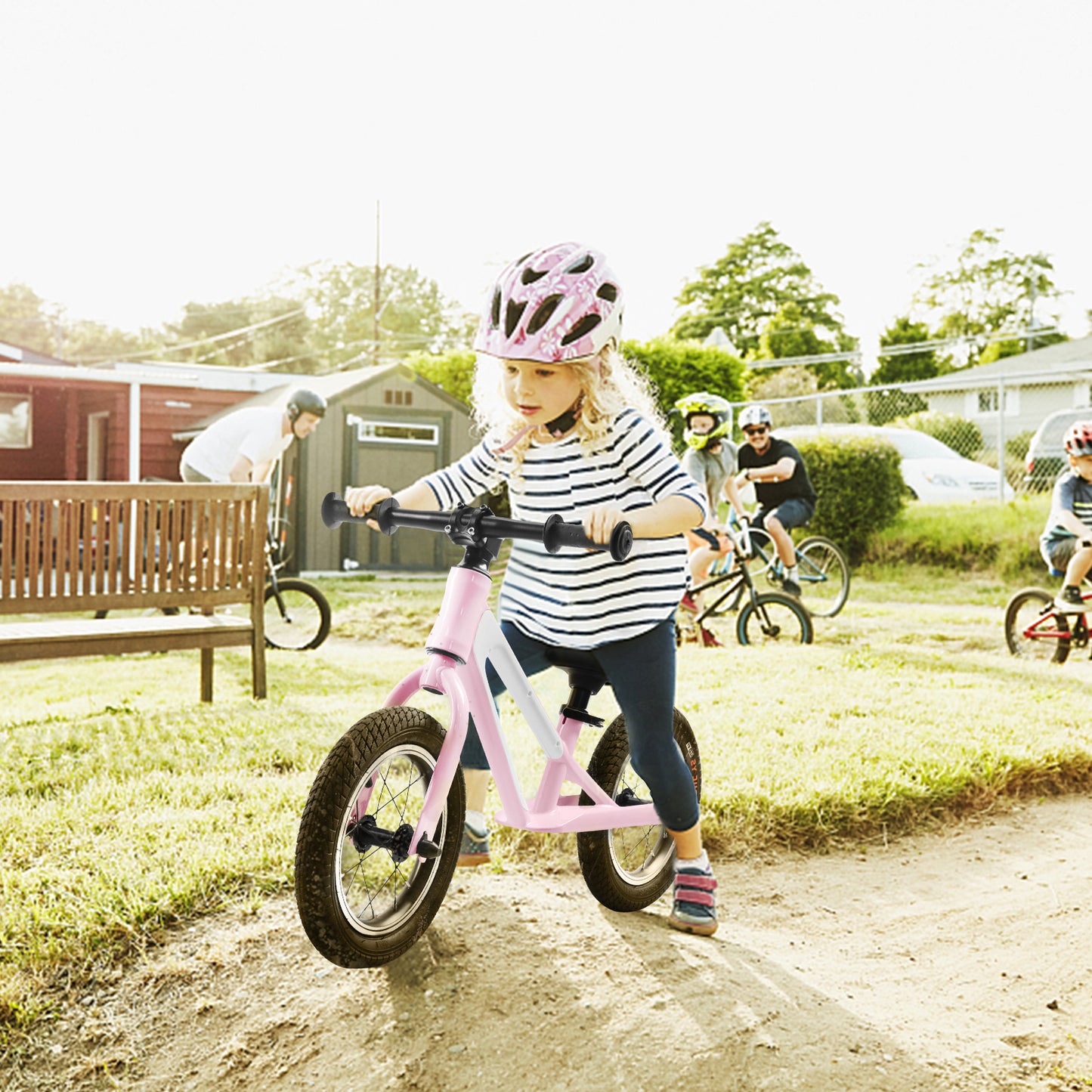 ECARPAT Balance Bike, Magnesium Alloy Frame Toddler Bike,Lightweight Sport Training Bicycle with 12" Rubber pneumatic tires,Adjustable Seat for Kids Ages 1-5 Years Old.