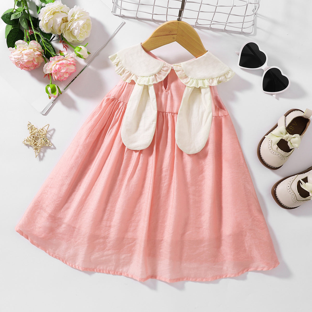 bunny-ear-peter-pan-collar-sleeveless-dress