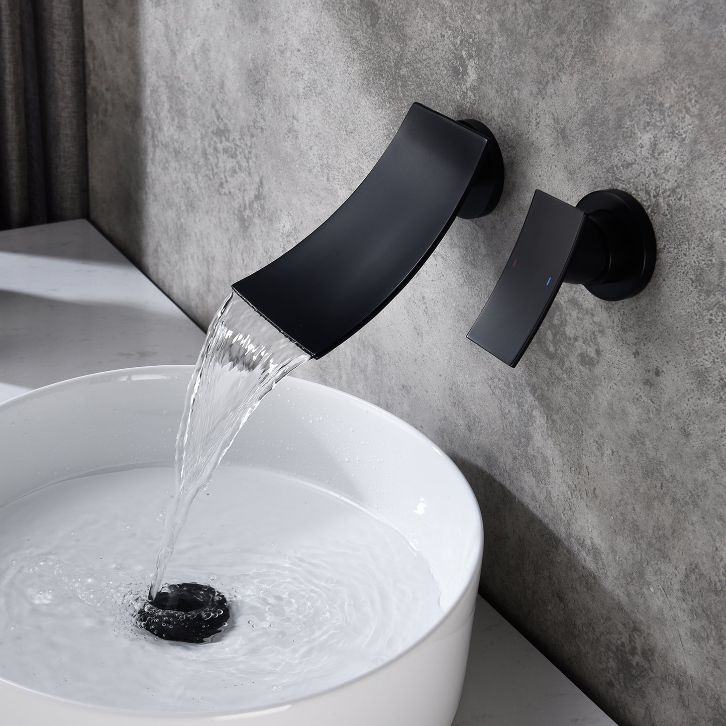 Wall Mount Widespread Bathroom Faucet