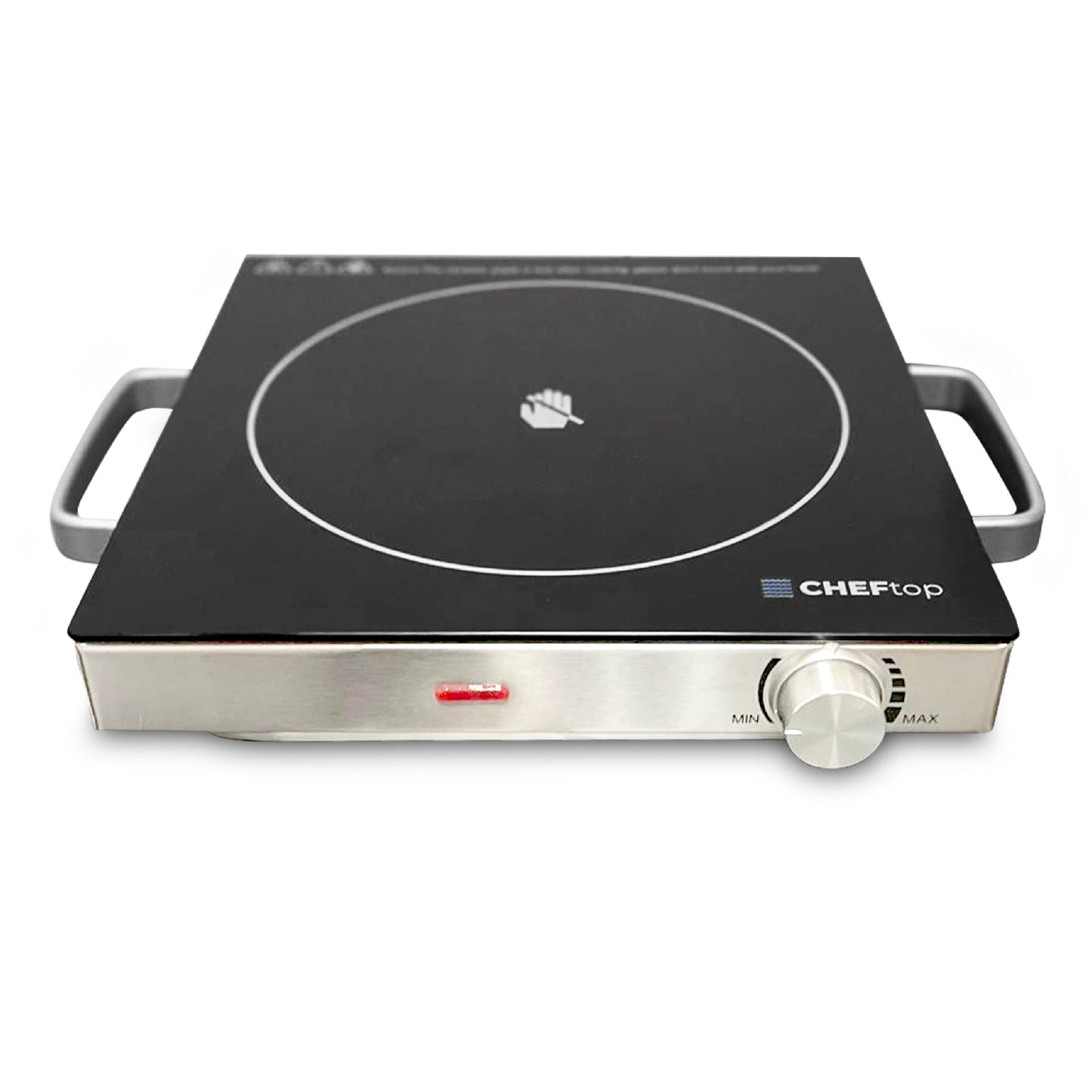 DrinkPod Hot Plate Electric Single Burner 1500W Portable Burner for Cooking with Adjustable Temperature & Stay Cool Handles, Stainless Steel Easy To Clean, Non-Slip Rubber Feet, Compatible for All Cookwares-0