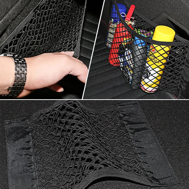 Universal Car Trunk Seat Back Mesh Storage Organizer