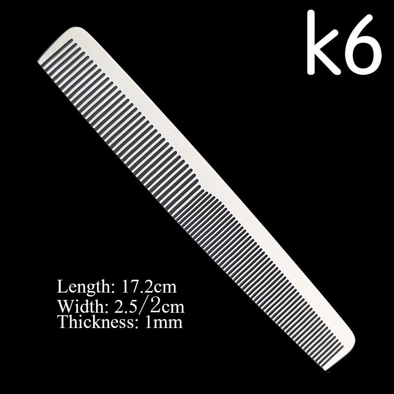 Stainless Steel Silver Barber Comb