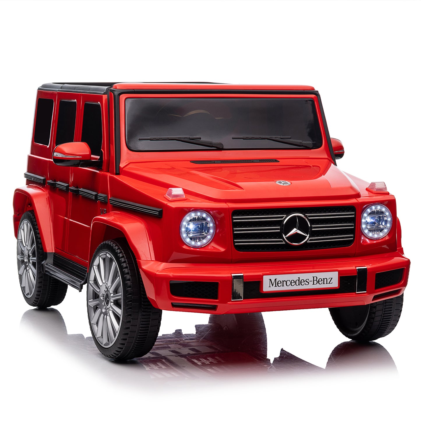 Licensed Mercedes-Benz G500,24V Kids ride on toy 2.4G W/Parents Remote Control,electric car for kids,Three speed adjustable,Power display, USB,MP3 ,Bluetooth,LED light,Three-point safety belt