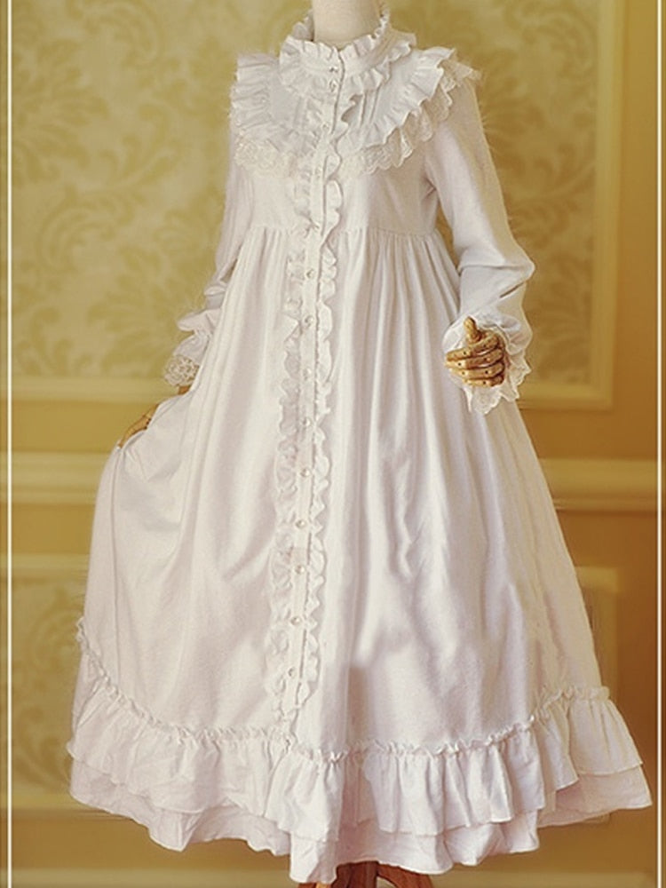 elegant-long-sleeve-ruffle-lace-pleated-dress