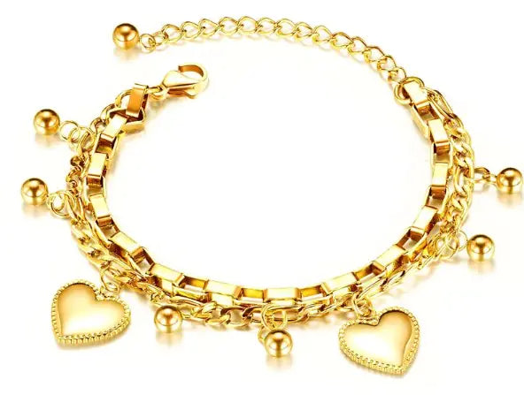 Love Heart Bead Bracelet