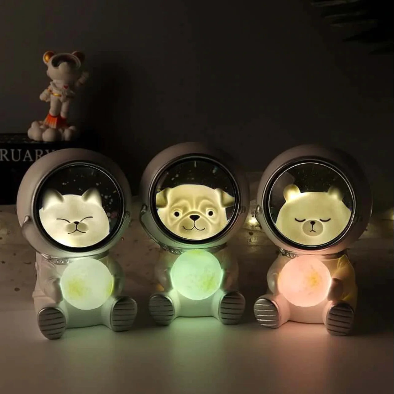 Veilleuse astronaute LED