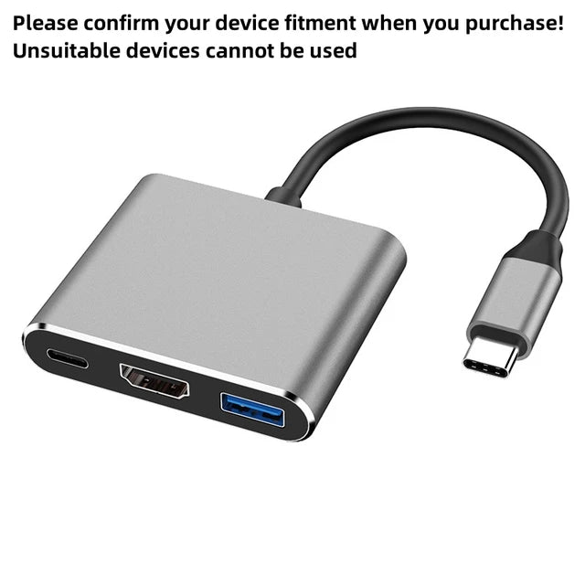 USB-C 3.0 HUB 3 In 1