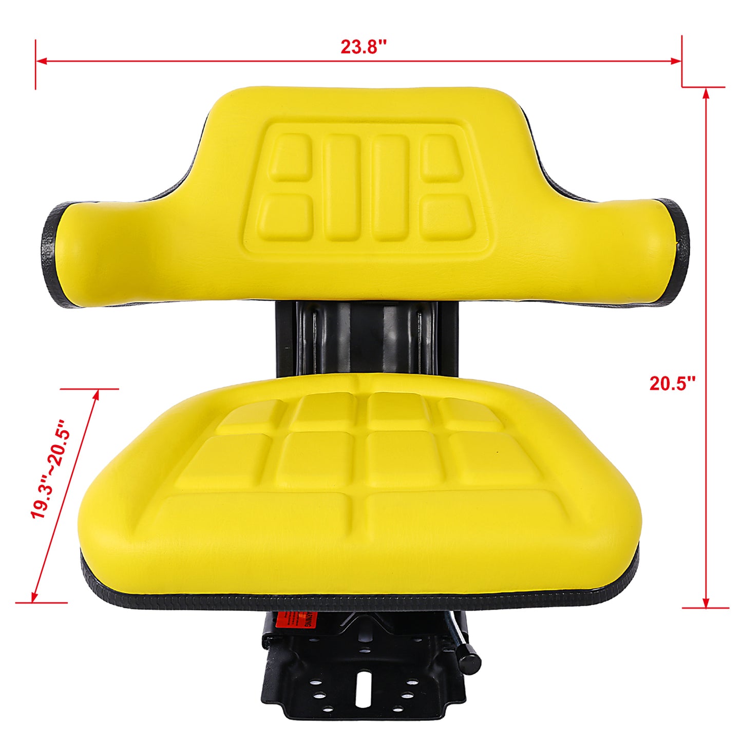 TRAC SEATS BRAND WAFFLE STYLE UNIVERSAL TRACTOR SUSPENSION SEAT WITH TILT FITS FORD/NEW HOLLAND 3900 3930 3910 5000 5100 5600 5610 5900 5910,yellow