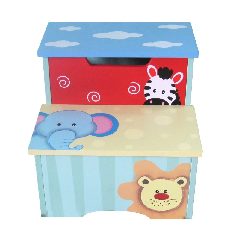 Kids Funnel Joseph Boys Blue Animal Step Stool