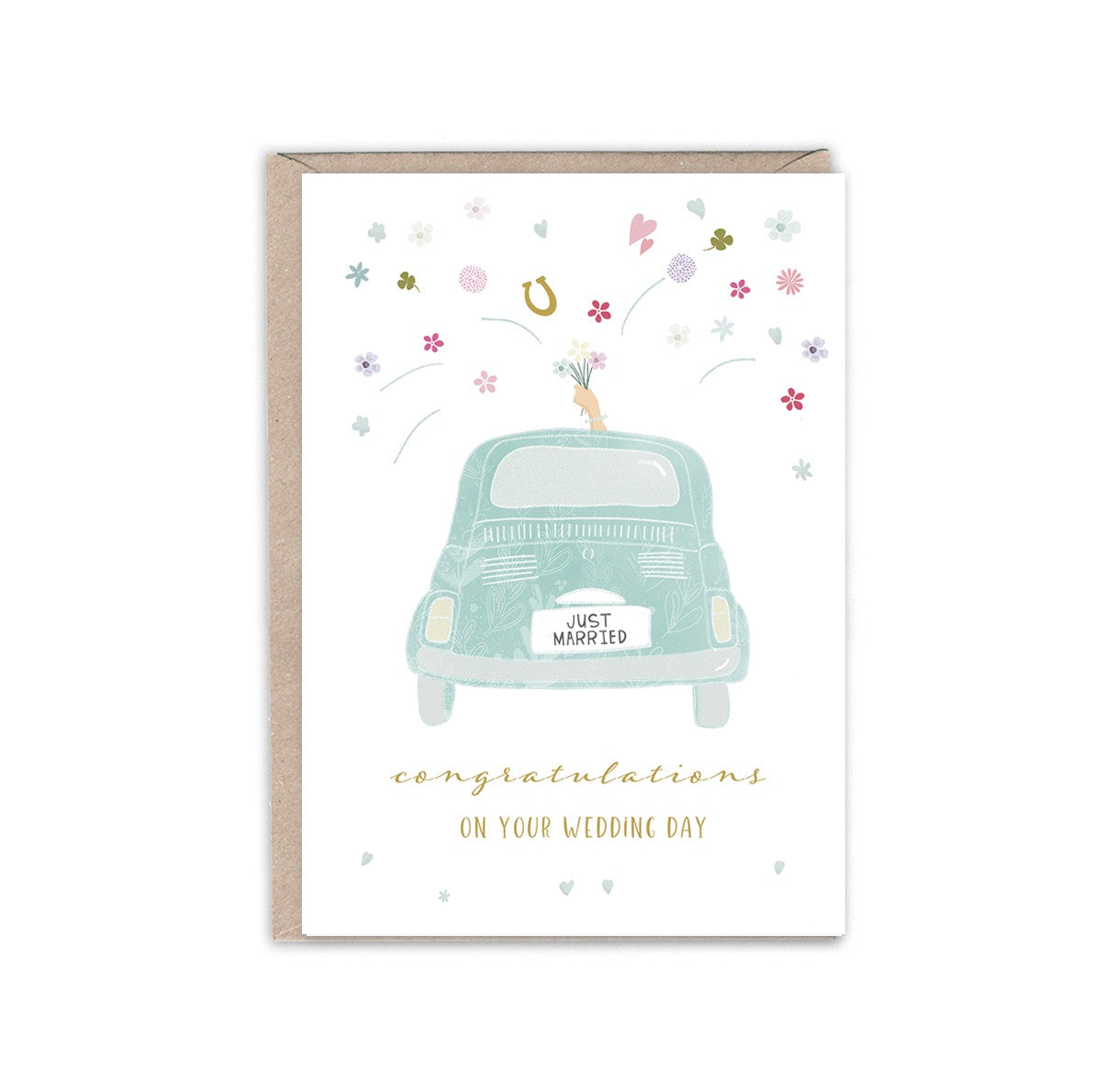 Vintage Car Wedding Card-0