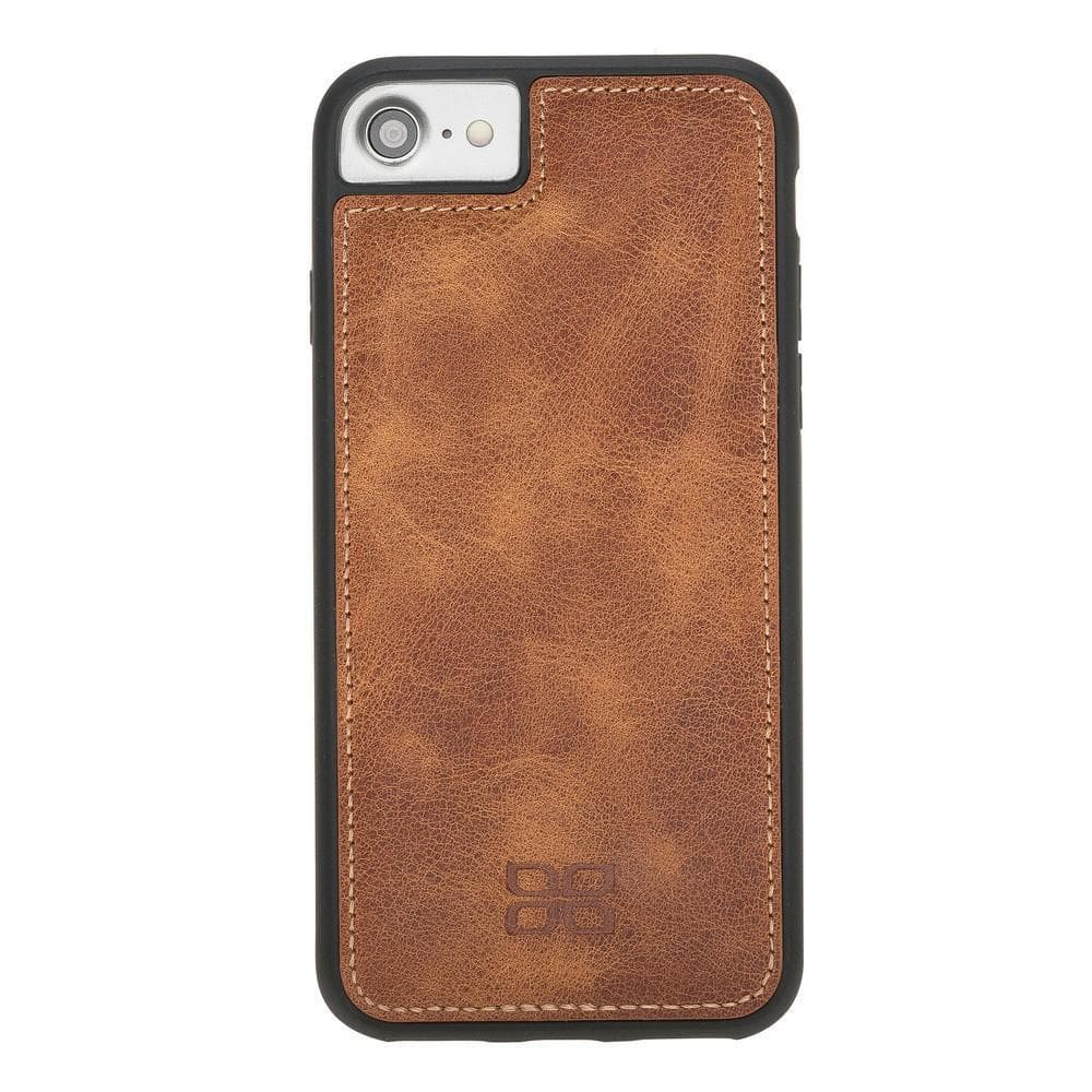 Flexible Genuine Leather Back Cover for Apple iPhone 7 8 SE2 SE3 Series-14