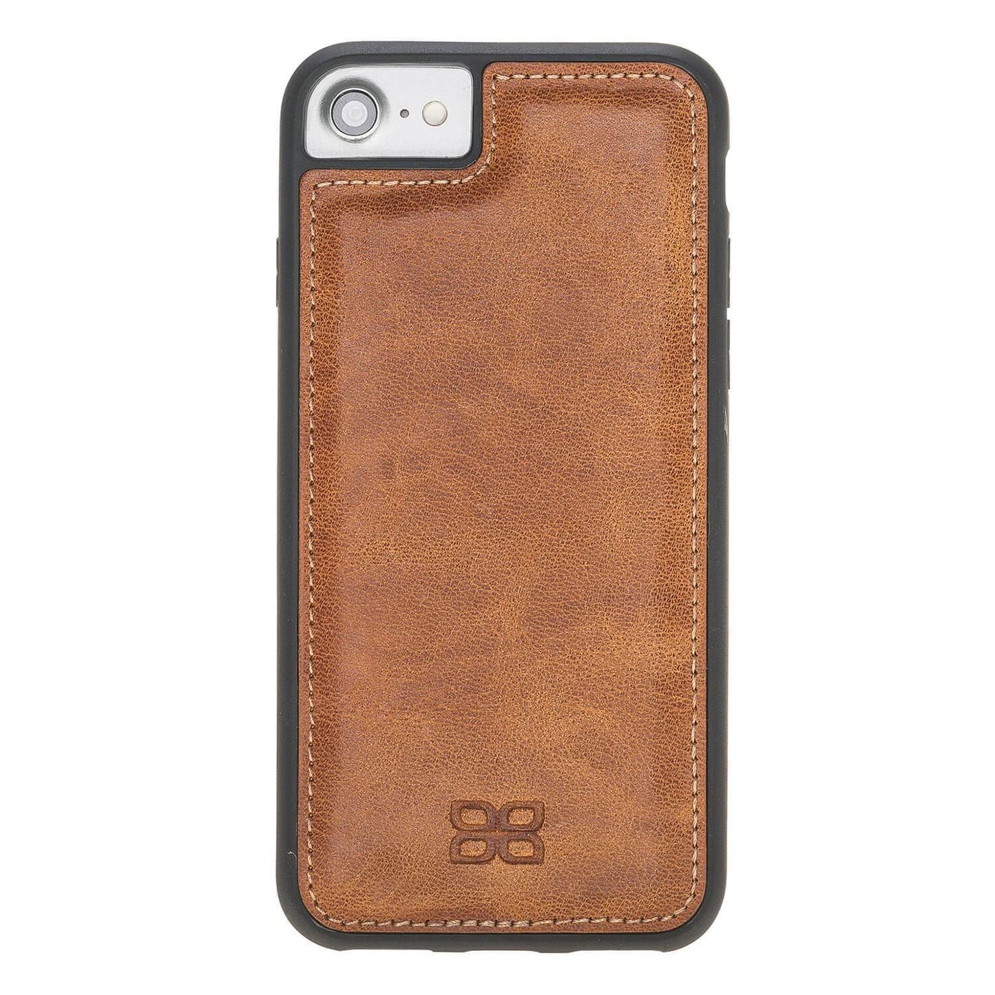 Flexible Genuine Leather Back Cover for Apple iPhone 7 8 SE2 SE3 Series-8