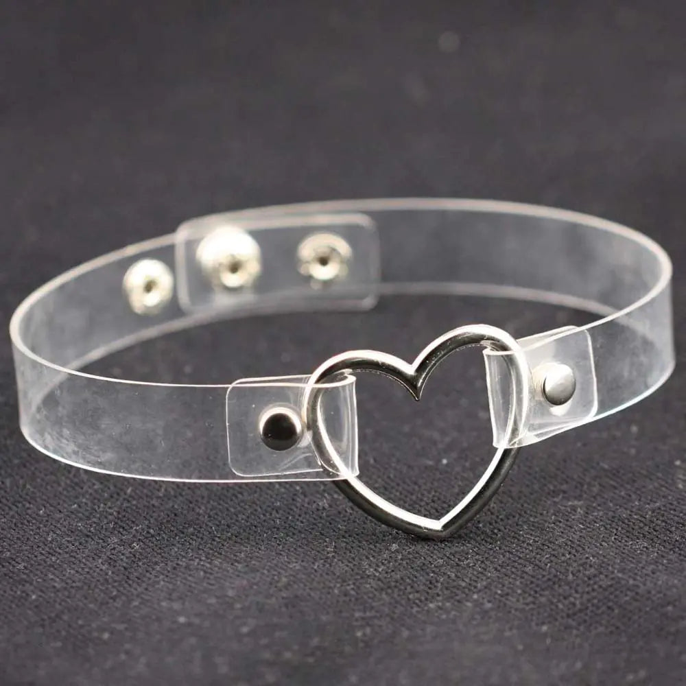 Stainless Steel Heart Choker