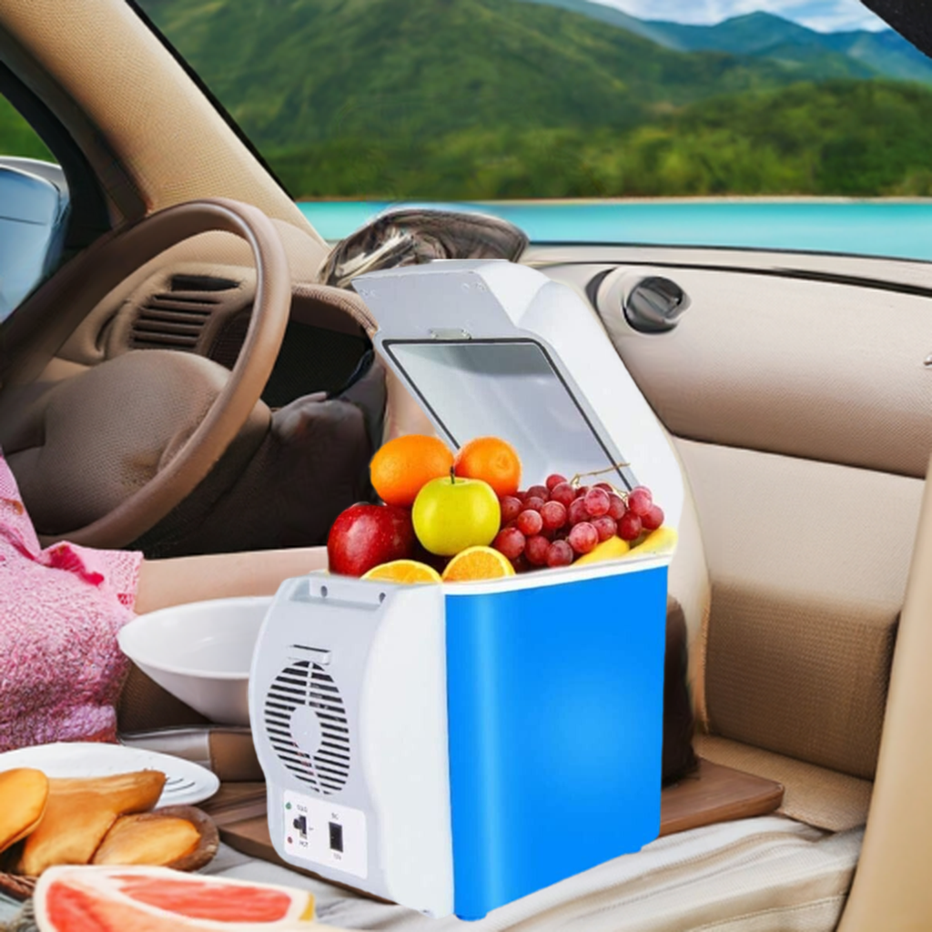 7.5L Car Refrigerator And Warmer Portable Cooler 12V Travel Food Beverage Saver