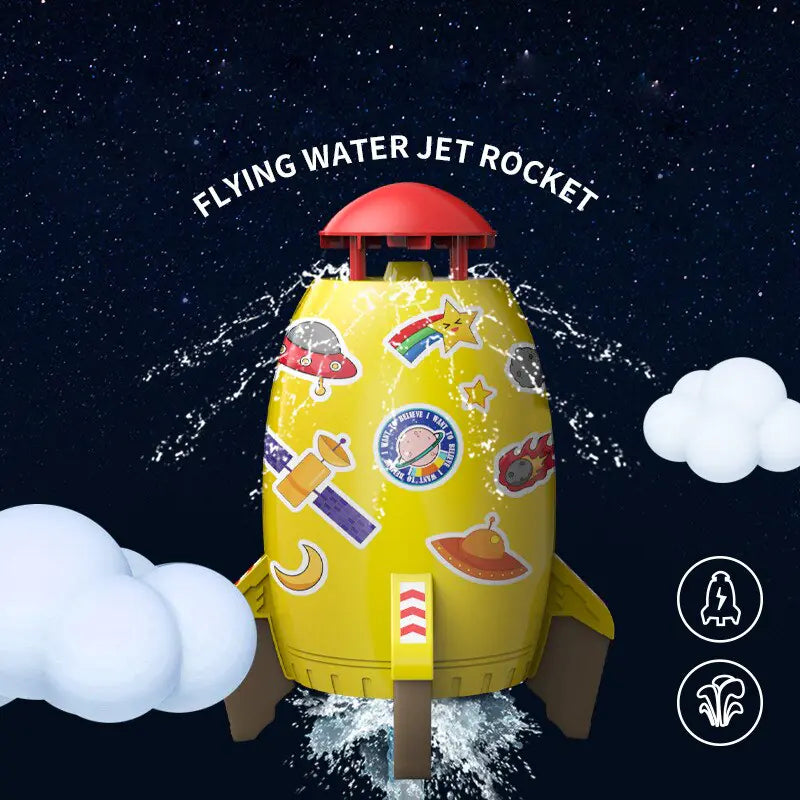 Water Spray Flying Rocket