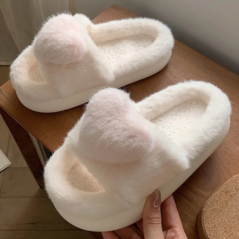 heart-love-fluffy-fur-slippers