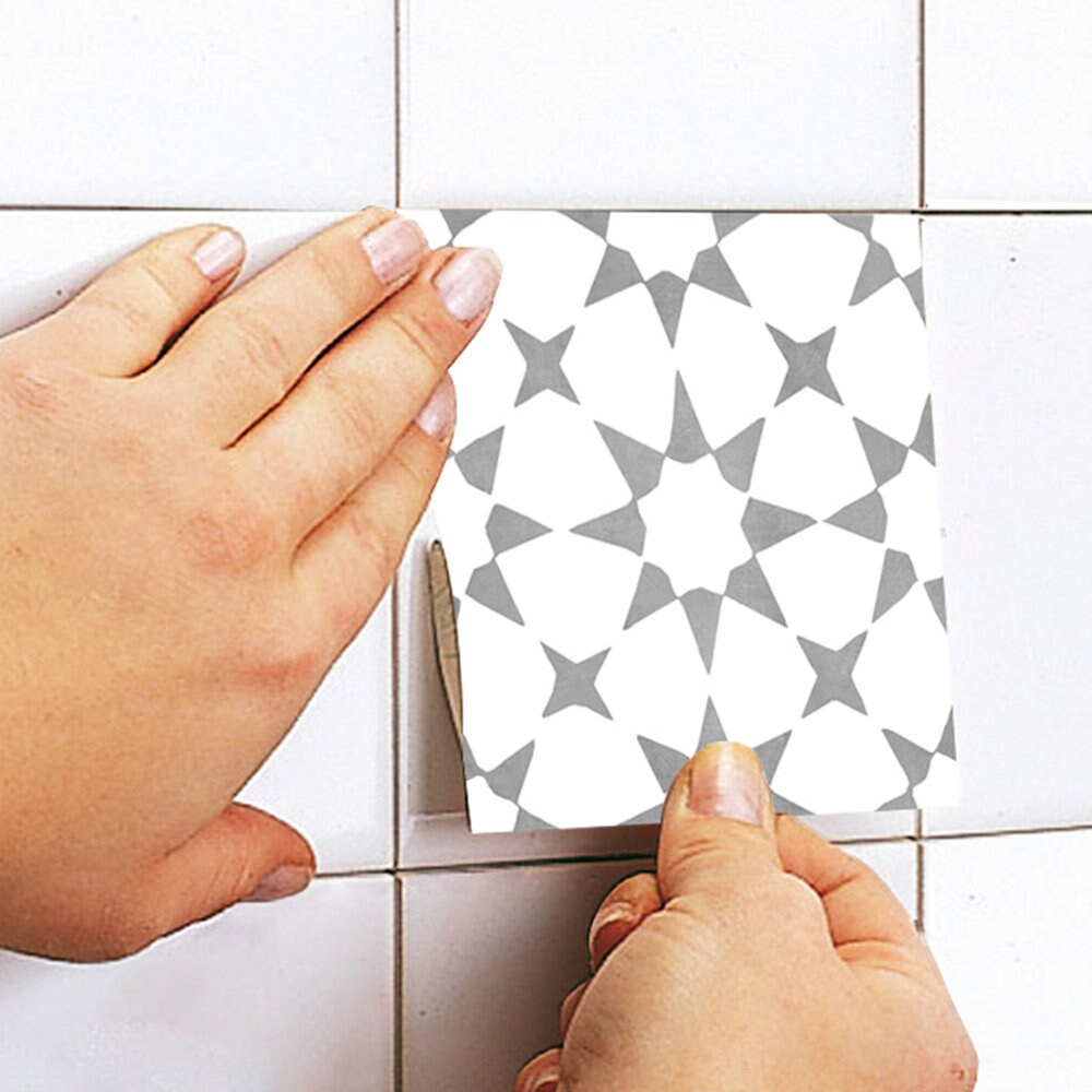 Tile Stickers for decoration, for floor or wall, Fez style, Easy way to customize your Bathroom, Kitchen or Backsplash, PACK of 10, SKU:MGT-4