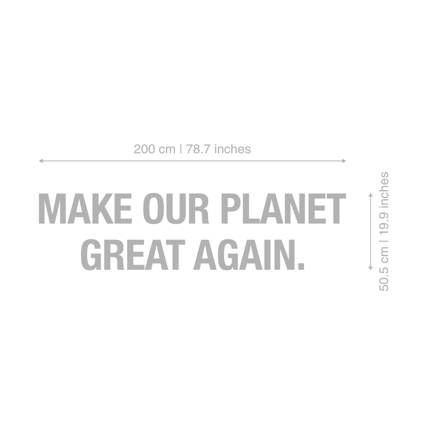 Make our planet great again, Inspirational Quotes, Elementary School 3D Wall Decor, SKU:MOPG-2