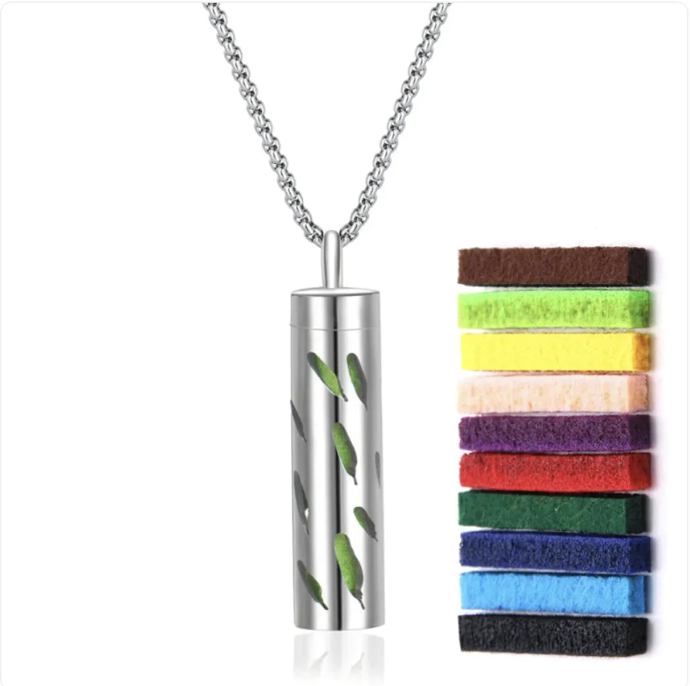 316L Stainless Steel Perfume Oil Diffuser Necklace