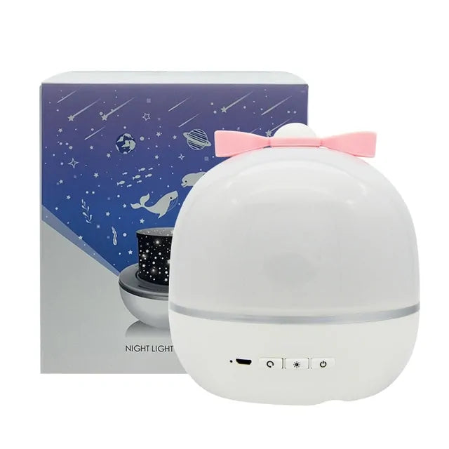 Starry Sky Rotate LED Night Light With Speaker