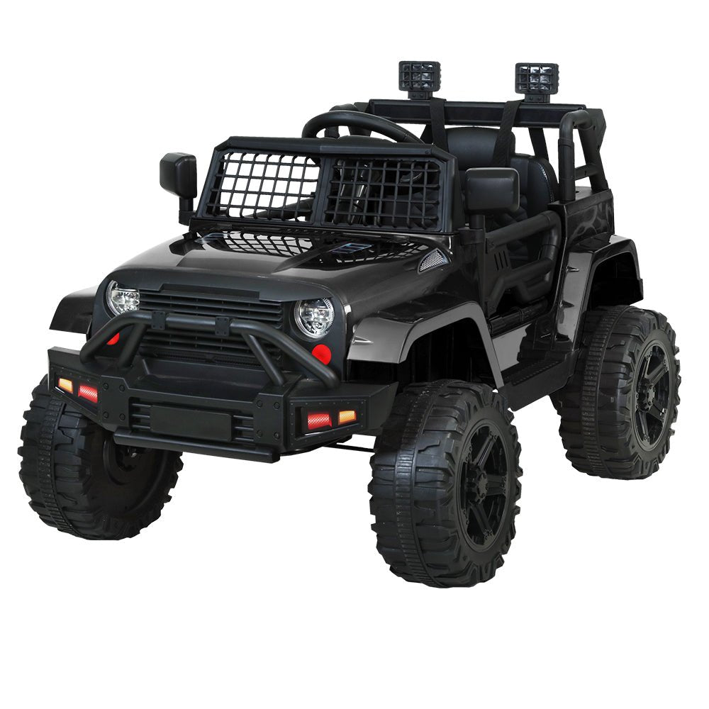 Kids Ride On Car Electric 12V Car Toys Jeep Battery Remote Control Black-0