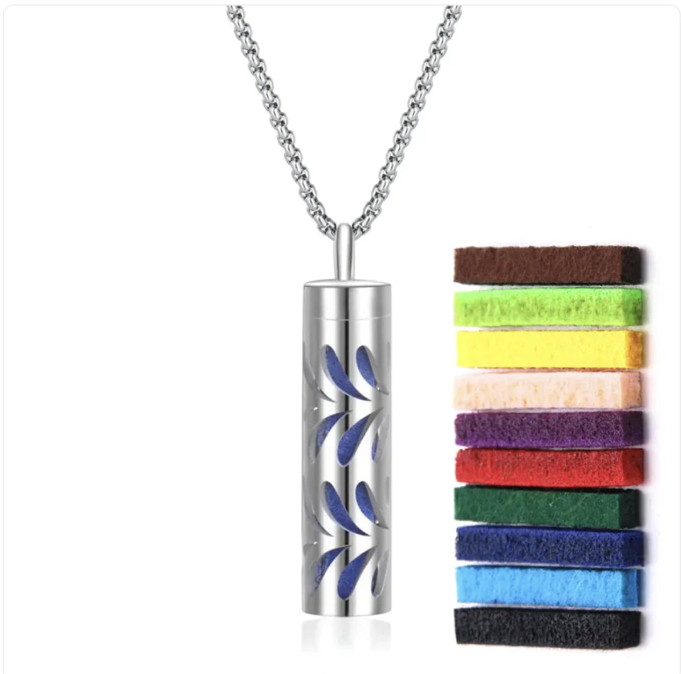 316L Stainless Steel Perfume Oil Diffuser Necklace