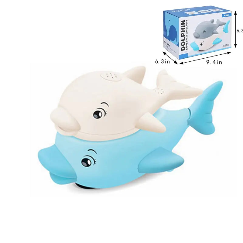 "Electric Whale Bath Ball: Water Spray Shower Toy with Light and Music