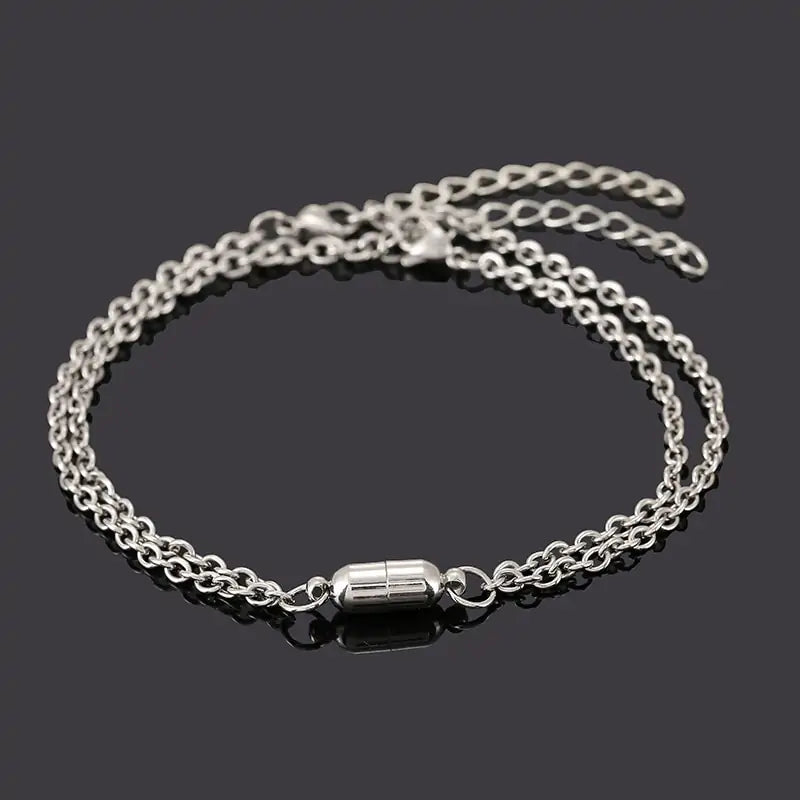 Love Paired Clasp Chain Bracelet